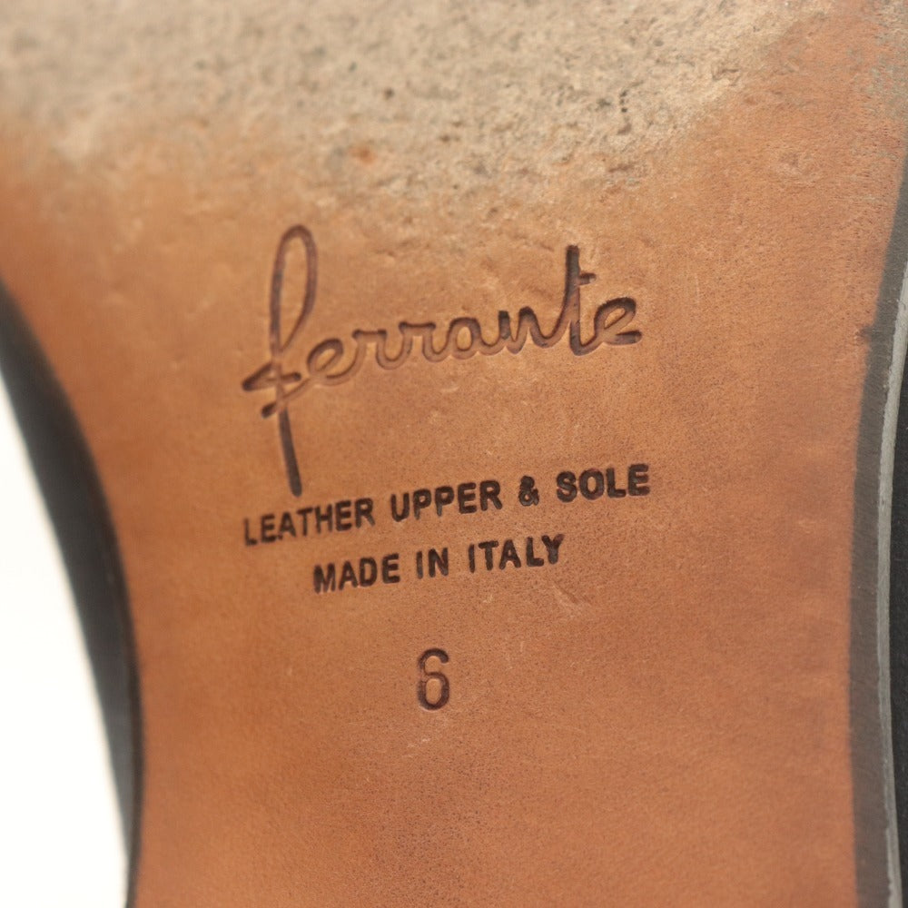 ■ FERRANTE フェランテ ドレスシューズ 靴 ダブルモンクストラップシューズ スエード メンズ 6 (26cm相当) ネイビー