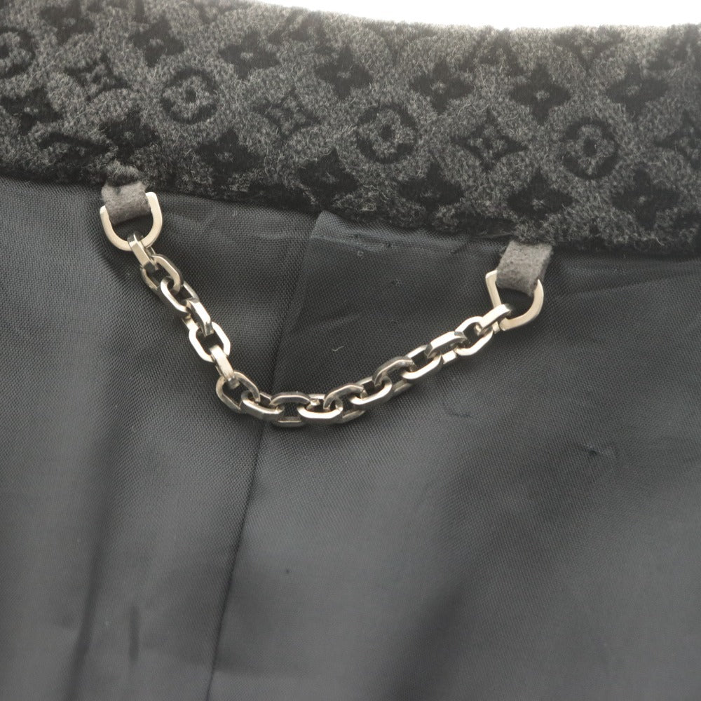 ■ ルイヴィトン テーラード ジャケット モノグラム 総柄 メンズ 52 (XXL相当) グレー 付属品付き