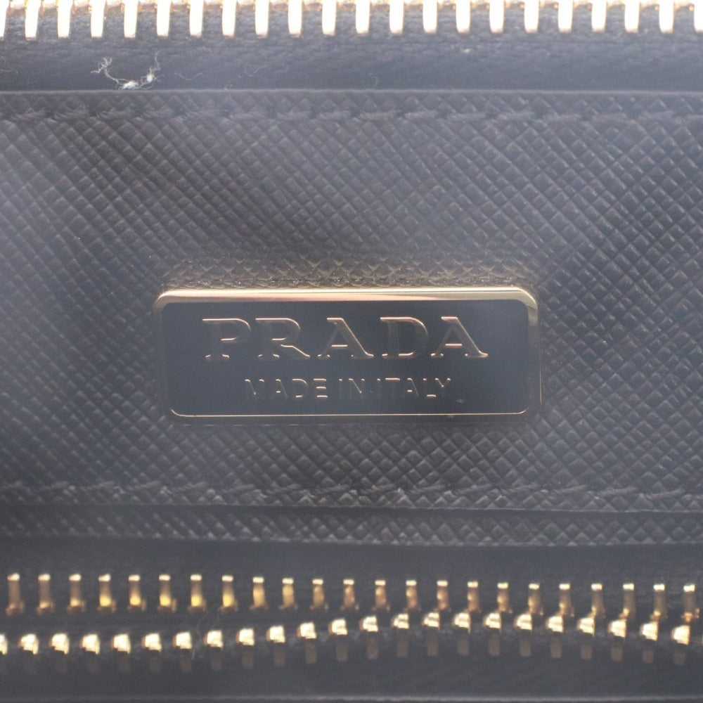 ■ PRADA プラダ ガレリア サフィアーノレザー ミニバッグ 1BA916 鞄 ショルダー 2way NERO レディース ブラック 付属品付き