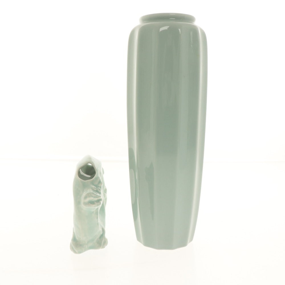 ■ 嵯峨御流華道総司所 花器 3点セット まとめ売り 岸/勾玉型 たてなが形 龍型 生花 花瓶 陶器 華道具 フラワーベース