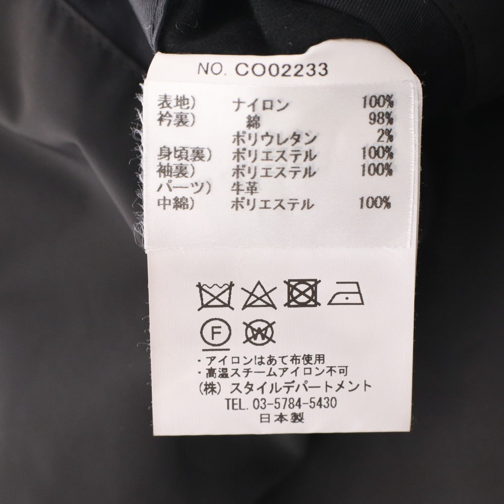 ■ STILL BY HAND スティルバイハンド コート アウター Padded half coat ハーフコート メンズ 48 (L相当) ブラック BLACK