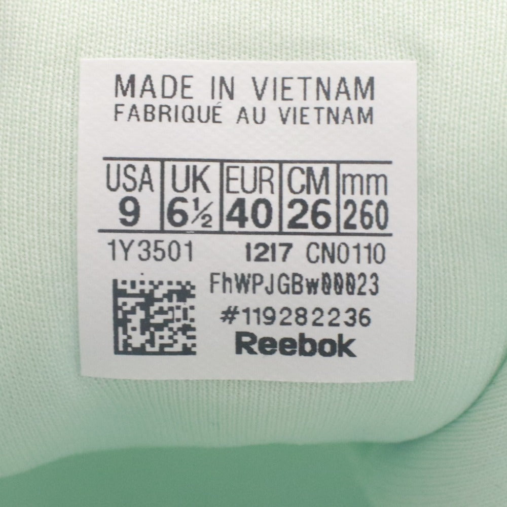 ■ Reebok CN0110 Classic Nylon Mesh Sneakers Shoes Men's 26.0cm Mint Green With Box