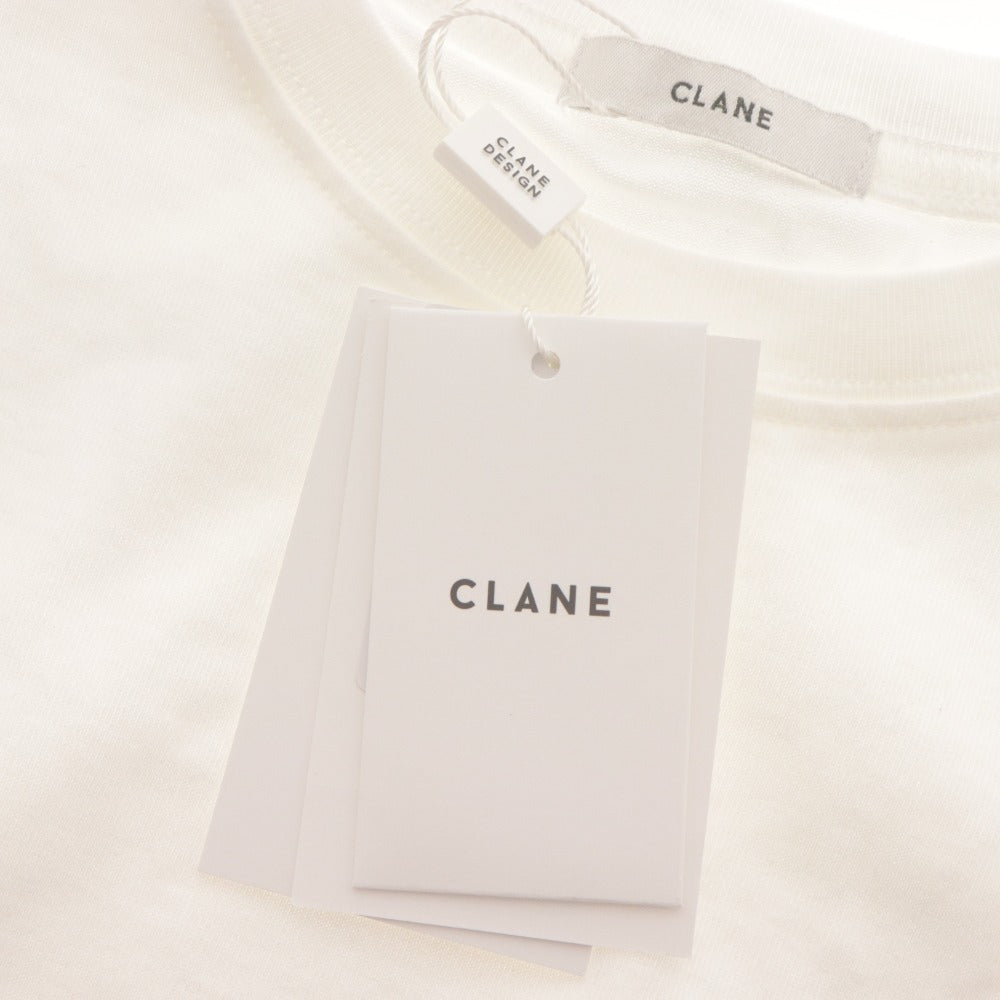 ■ CLANE Cut and Sewn T-Shirt Short Sleeve Top Tulle Puff Sleeve Women's 1 (Equivalent to M) White With Tags Unused