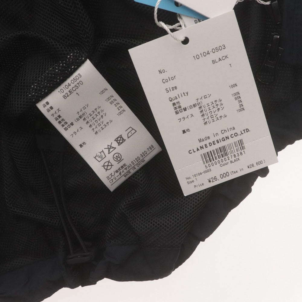 ■ CLANE × MIZUNO Blouson Jacket Long-Sleeve WATER REPELLENT TRACK Women's 1 Black Tagged Unused