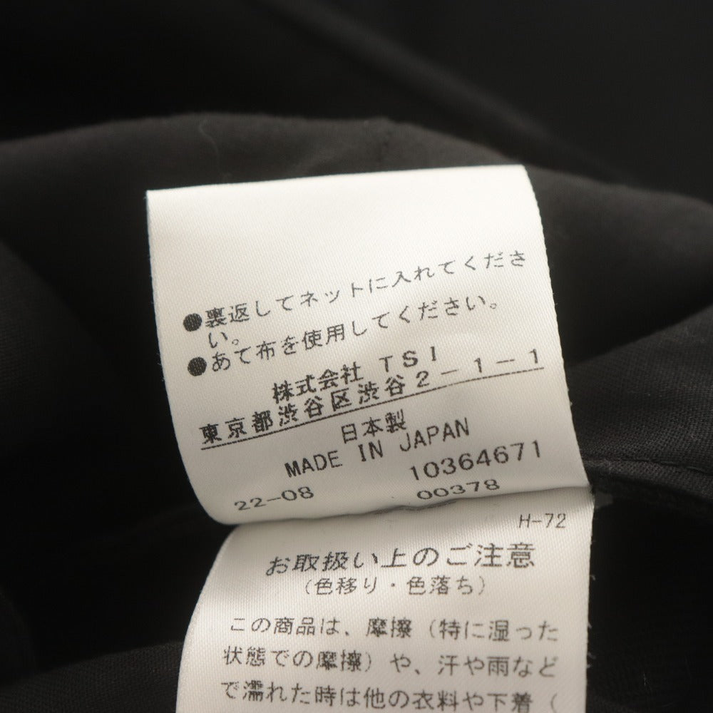 ■ マーガレットハウエル MARGARET HOWELL パンツ ロング ボトムス ワイド テーパード タック レディース2(M相当) ブラック