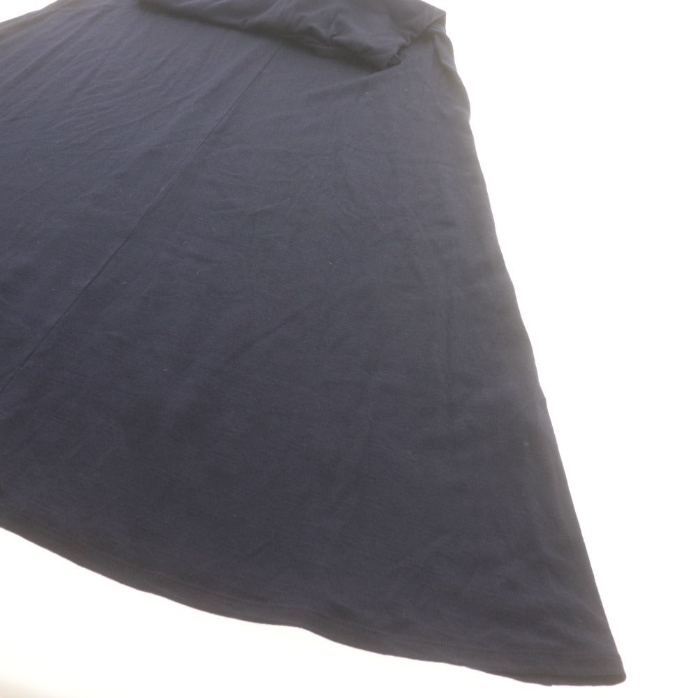 ■ プレインピープル PLAIN PEOPLE ワンピース 長袖 トップス ボトムス フード ジップ 日本製 レディース 2(M相当)ネイビー
