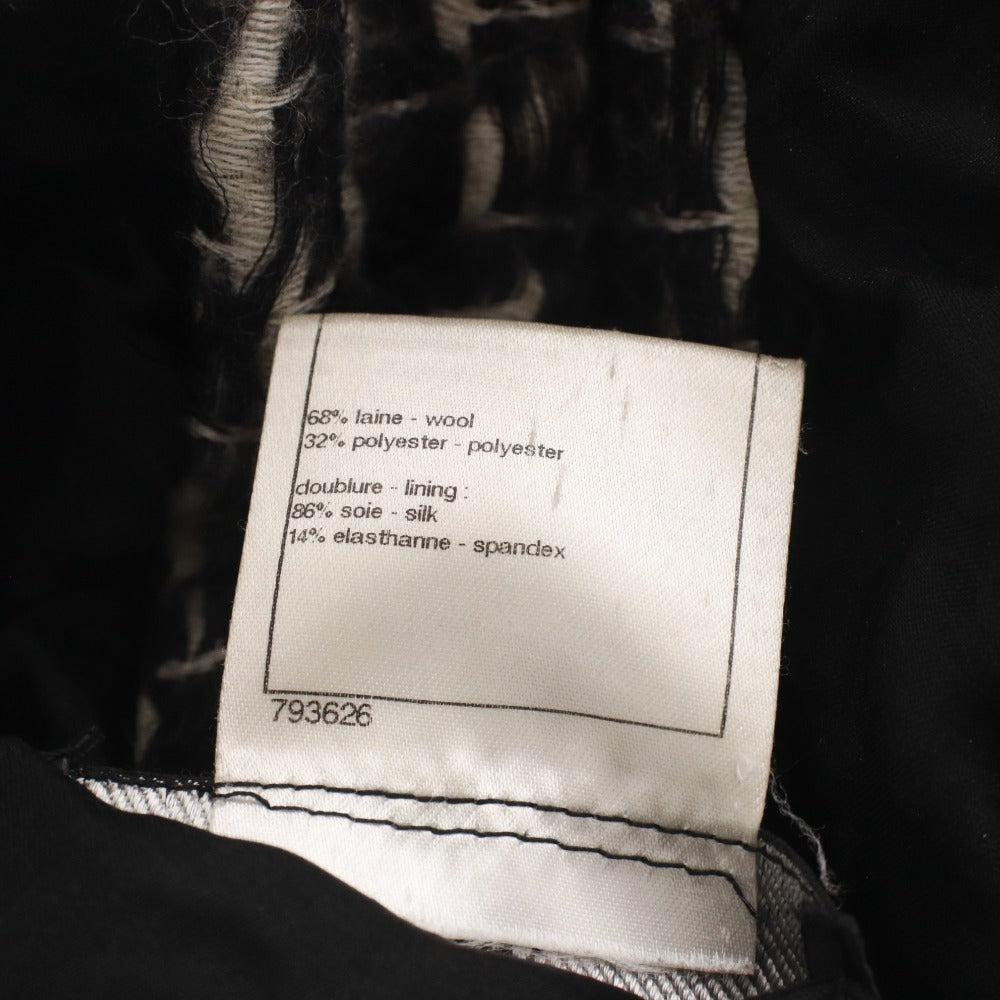 ■ シャネル CHANEL コート 長袖 P38954V28272 アウター ロングジャケット ジップアップ レディース 34(xs~s相当) ブラック系