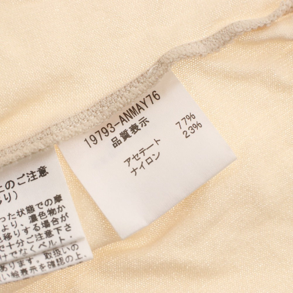 ■ FOXEY Women's Cardigan, 3/4 Sleeves, Bolero Top, Stretch, Made in Japan, Size 38 (S), Light Beige