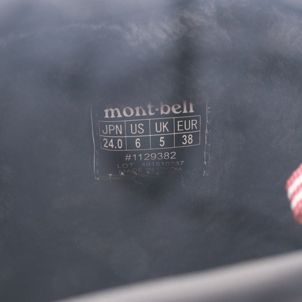 ■ Mont-bell Powder Boots Snow Boots for Men and Women, Size 24.0cm, Dark Gray, with Box
