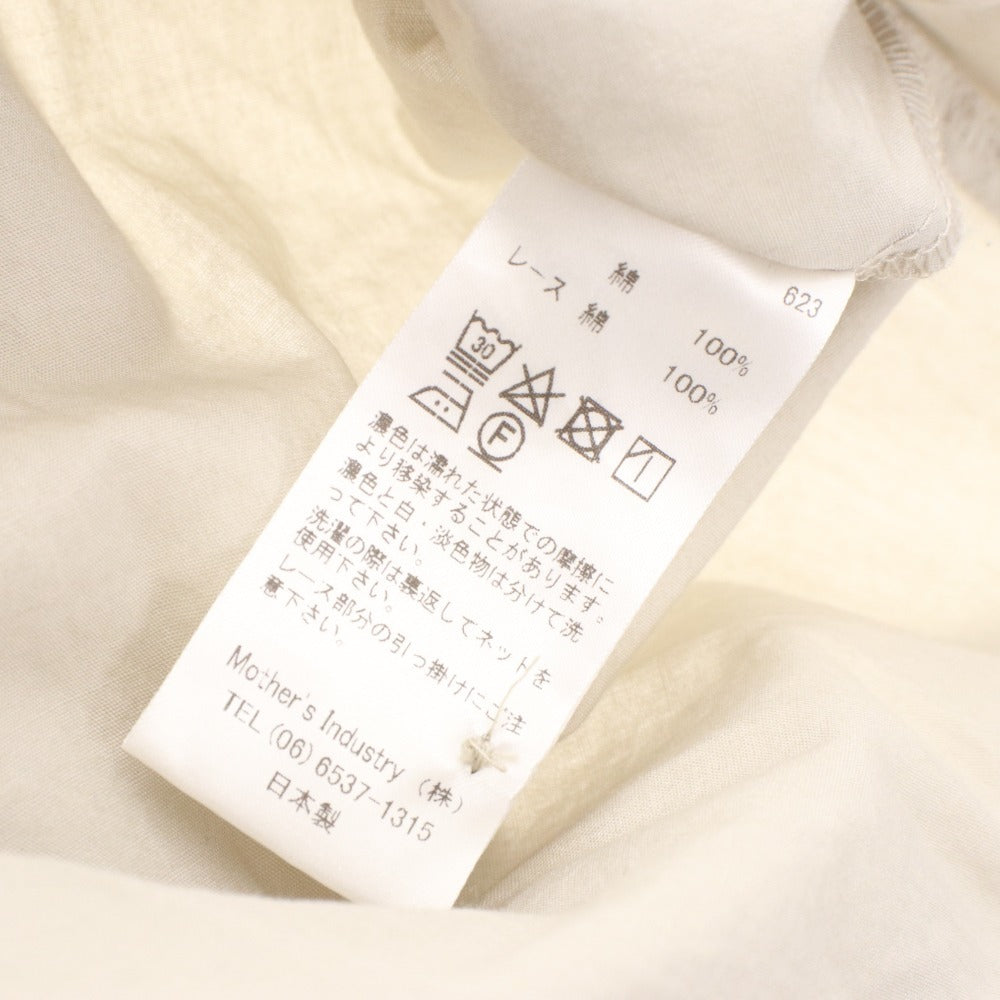 ■ mizuiro ind ミズイロインド ワンピース 長袖 ボタン 無地 レディース ライトベージュ系