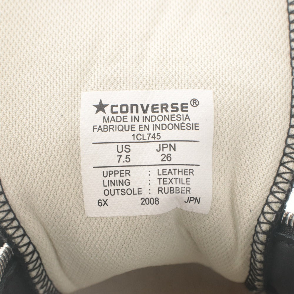 ■ CONVERSE コンバース スニーカー シューズ 靴 SUEDE ALL STAR 100 CENTERZIP HI 1CL745 メンズ 7 1/2 (26.0cm相当) ブラック