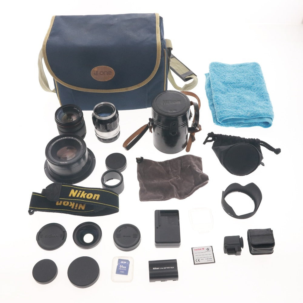 ■ ニコン デジタル一眼レフ カメラ D70 レンズ ケース セット まとめ売り Apo-NIKKOR 1:9 f=420mm -Q Auto 1:3.5 f=135mm 等 光学機器