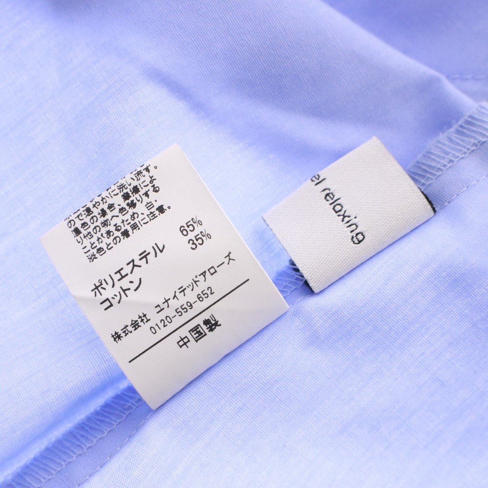 ■ グリーンレーベルリラクシング GREEN LABEL RELAXING ワンピース ロング 5分袖 フレア ボリュームスリーブ レディース F ライトブルー