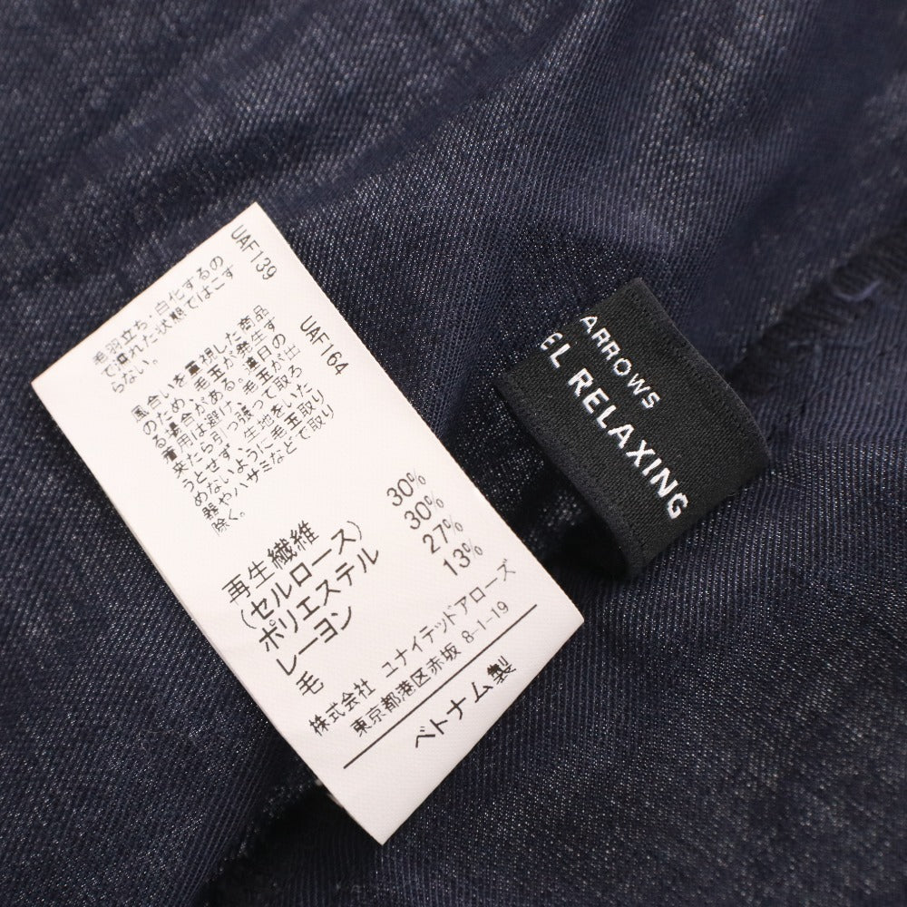 ■ グリーンレーベルリラクシング GREEN LABEL RELAXING ブラウス 長袖 トップス レディース F ネイビー