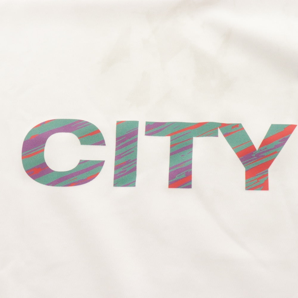 ■ ballaholic ボーラホリック 長袖Tシャツ ロンT トップス CITY 柄 ストレッチ スポーツ トレーニングウエア ポリエステル メンズ L 白