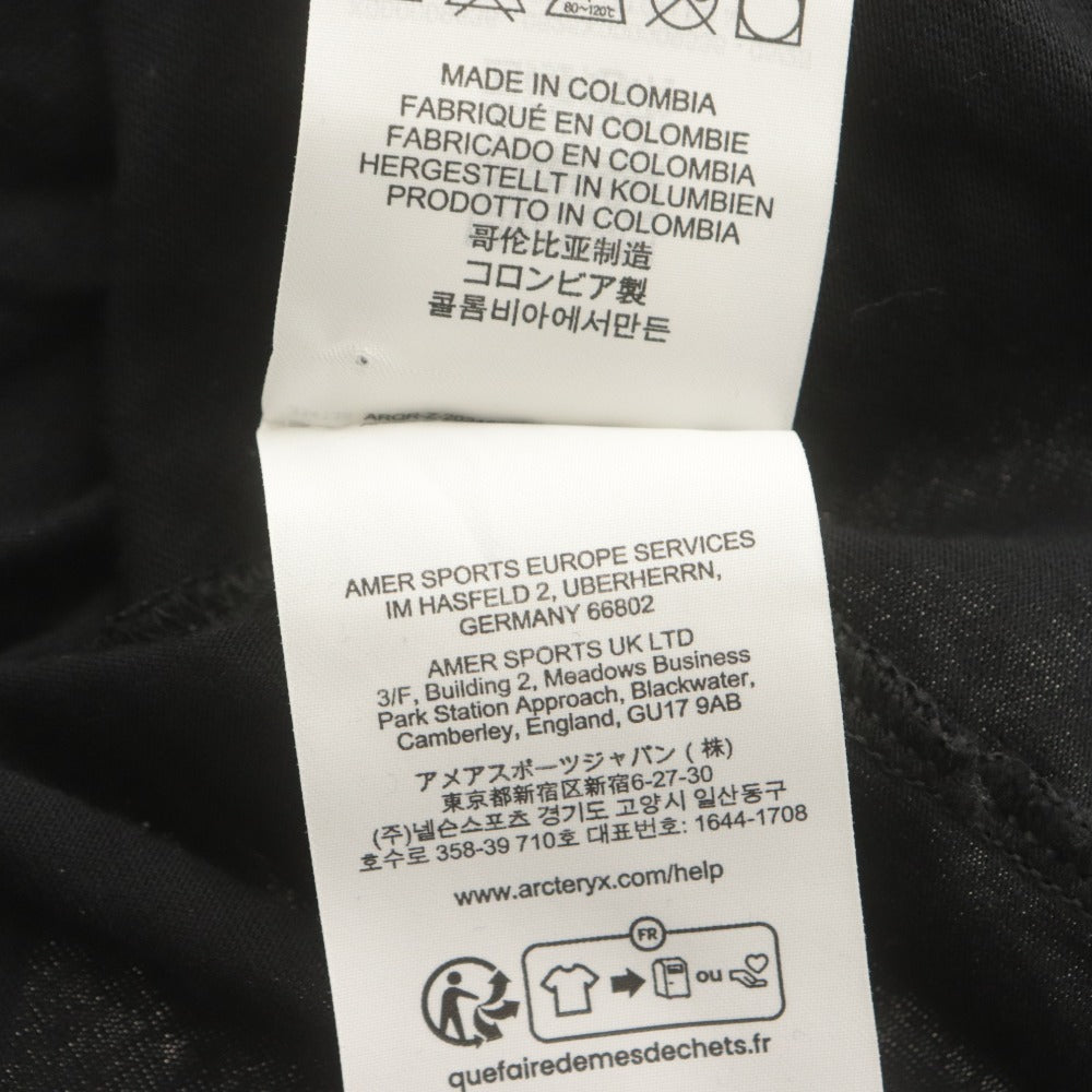 ■ Arc'teryx アークテリクス 長袖Tシャツ トップス Kragg SL Cotton LS Men's X000009536 ロゴ L 黒