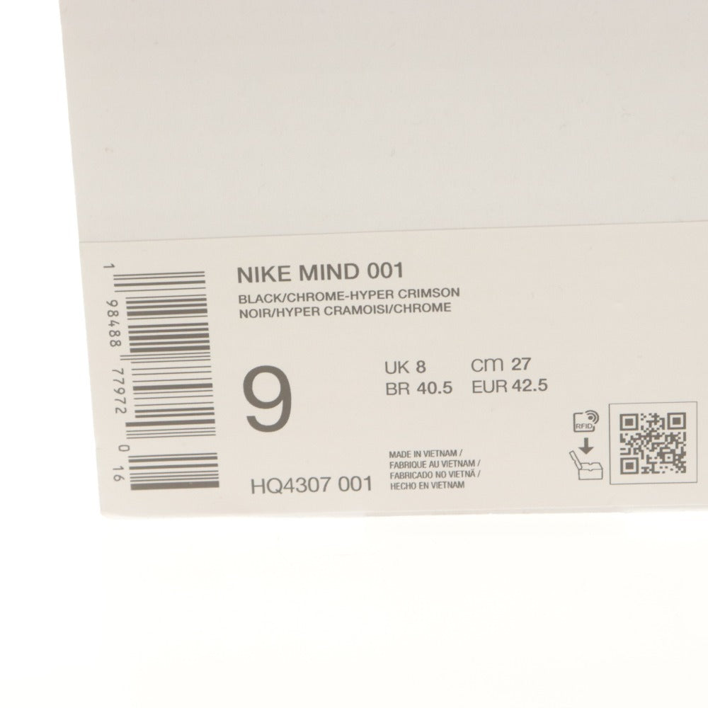 ■ NIKE ナイキ サンダル 靴 Mind 001 Mules Black/Chrome-Hyper Crimson HQ4307-001 メンズ 27cm 黒 箱/タグ/付属品付き 未使用(訳アリ)