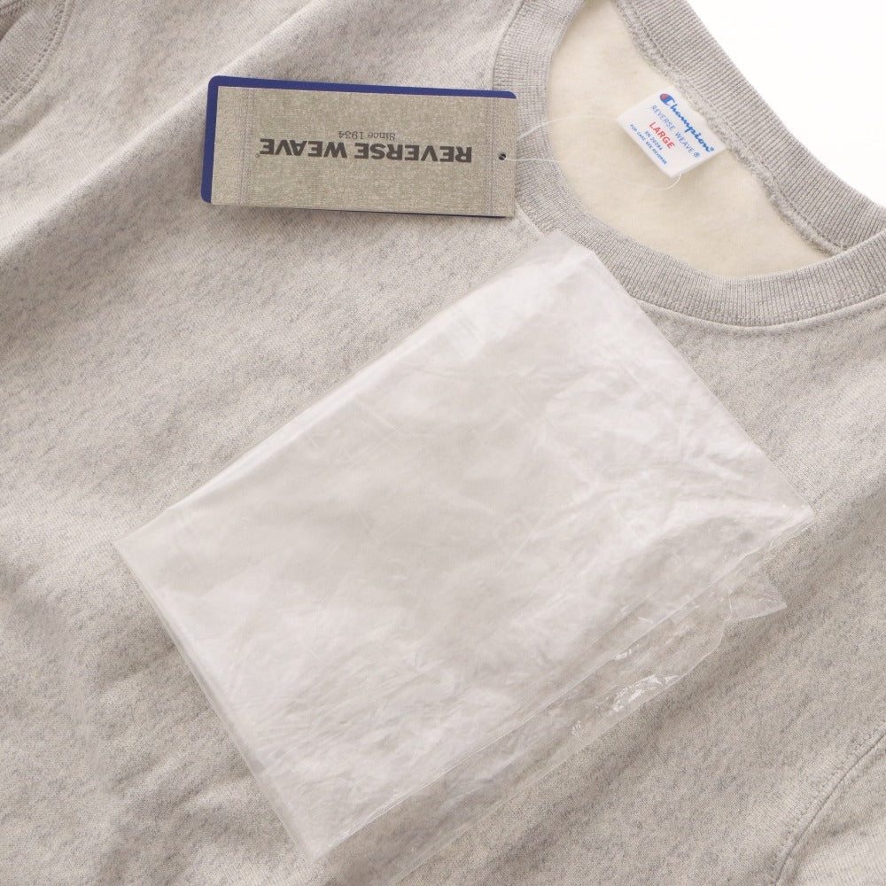 ■ Champion チャンピオン クルーネックスウェットシャツ 長袖 トップス C8-H001 トレーナー メンズ L ライトグレー タグ付き 未使用