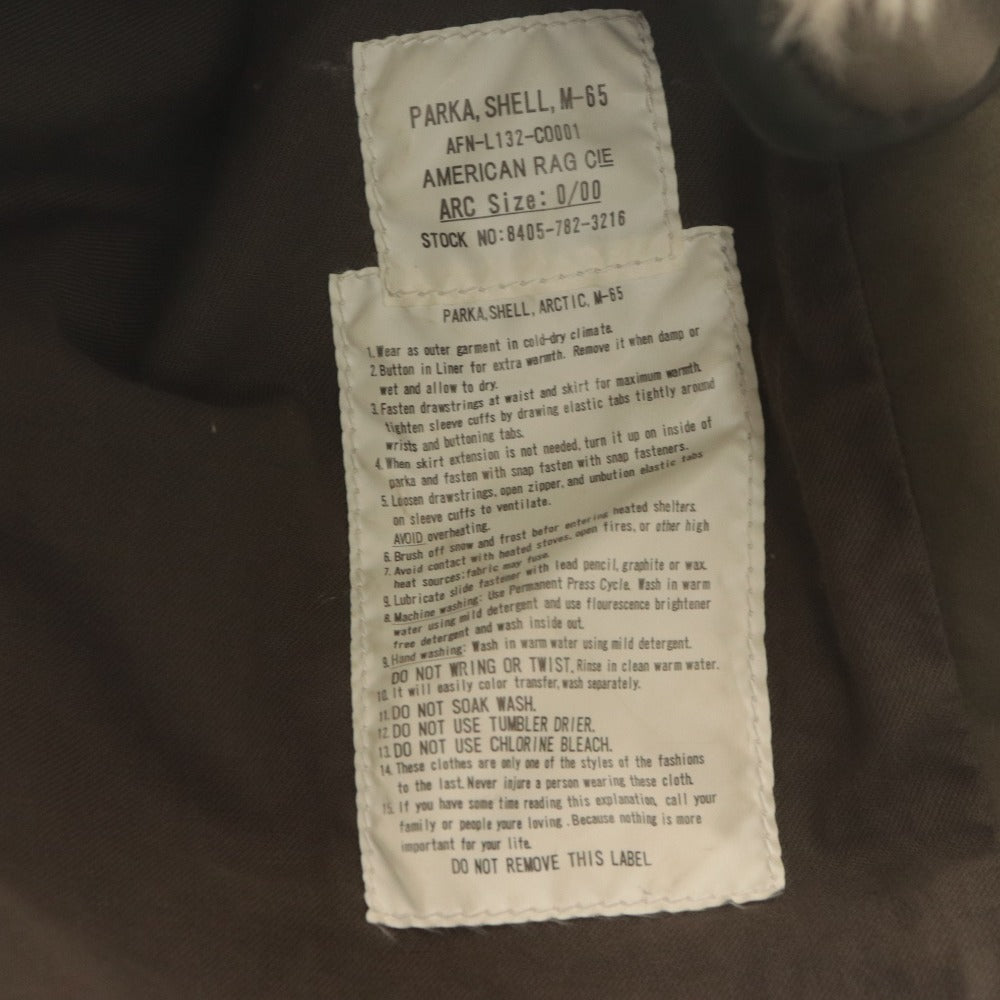 ■ AMERICAN RAG CIE アメリカンラグシー モッズコート 長袖 アウター コットン ライナー レディース 00 カーキ