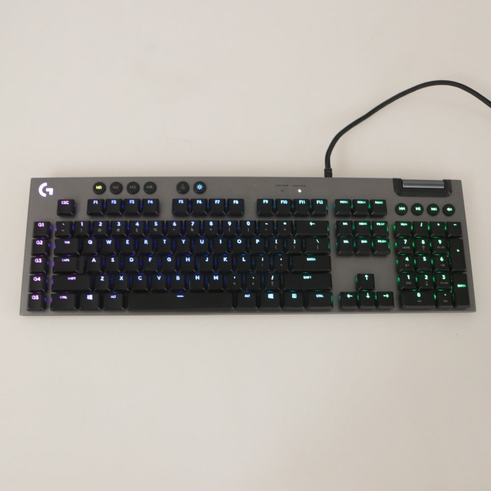■ Logicool Keyboard G815 Wired Low-Profile Mechanical Gaming Linear (Equivalent to Red Switch), Power Confirmed