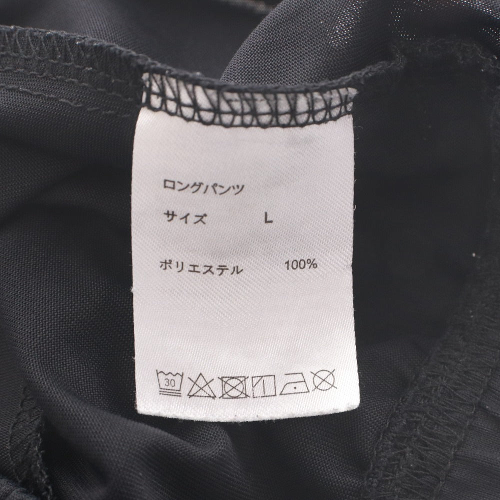 ■ TENTIAL ロングパンツ ボトムス BAKUNE Dry Men's パジャマ 紐 吸汗速乾性 疲労回復 ポリエステル メンズ L 黒 ブラック