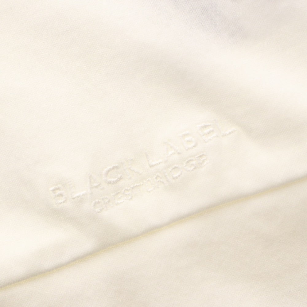 ■ BLACK LABEL CRESTBRIDGE 長袖Tシャツ トップス ロゴ刺繍 日本製 綿 三陽商会 メンズ L 白