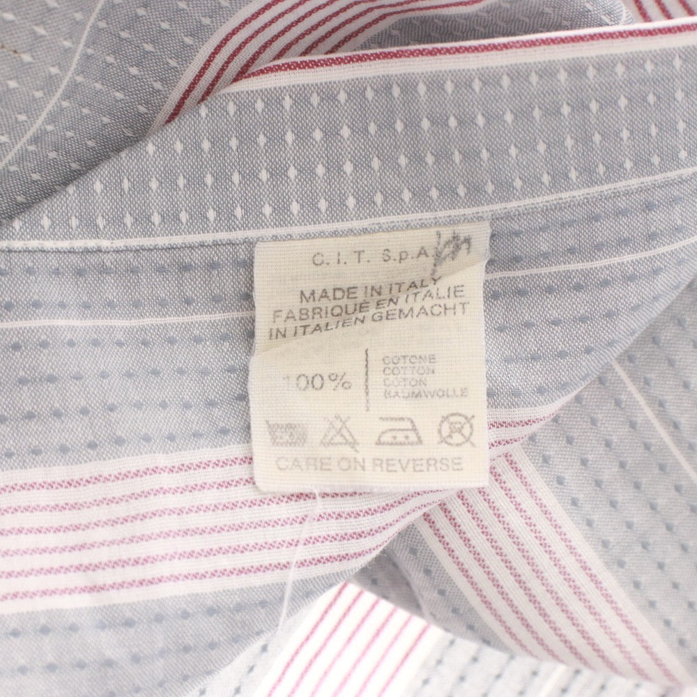 ■ GIORGIO ARMANI Long Sleeve Striped Shirt Men's Italian Made Men's 15 2/1 39 (M equivalent)