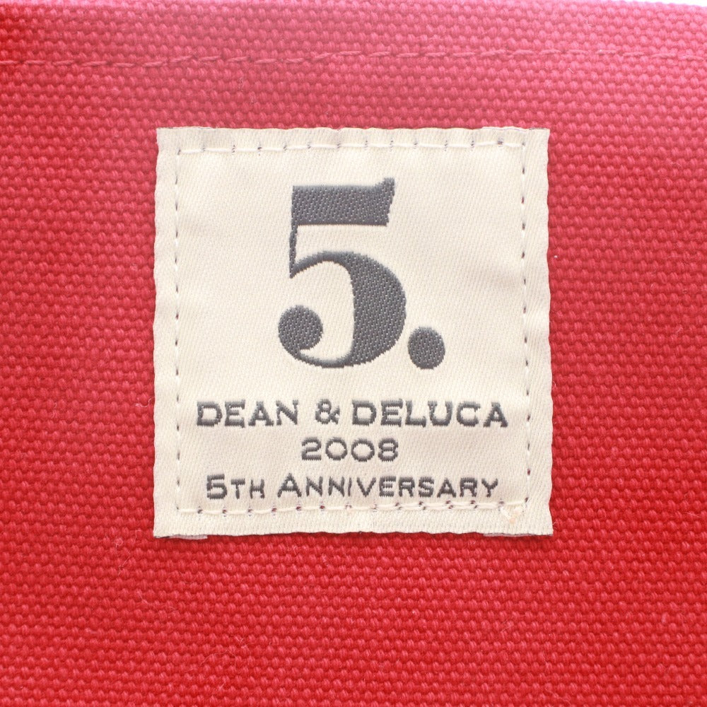 ■ DEAN & DELUCA Dean & Deluca Tote Bag 5th Anniversary May 2008 5th Anniversary Limited Edition Special Label Women's Red