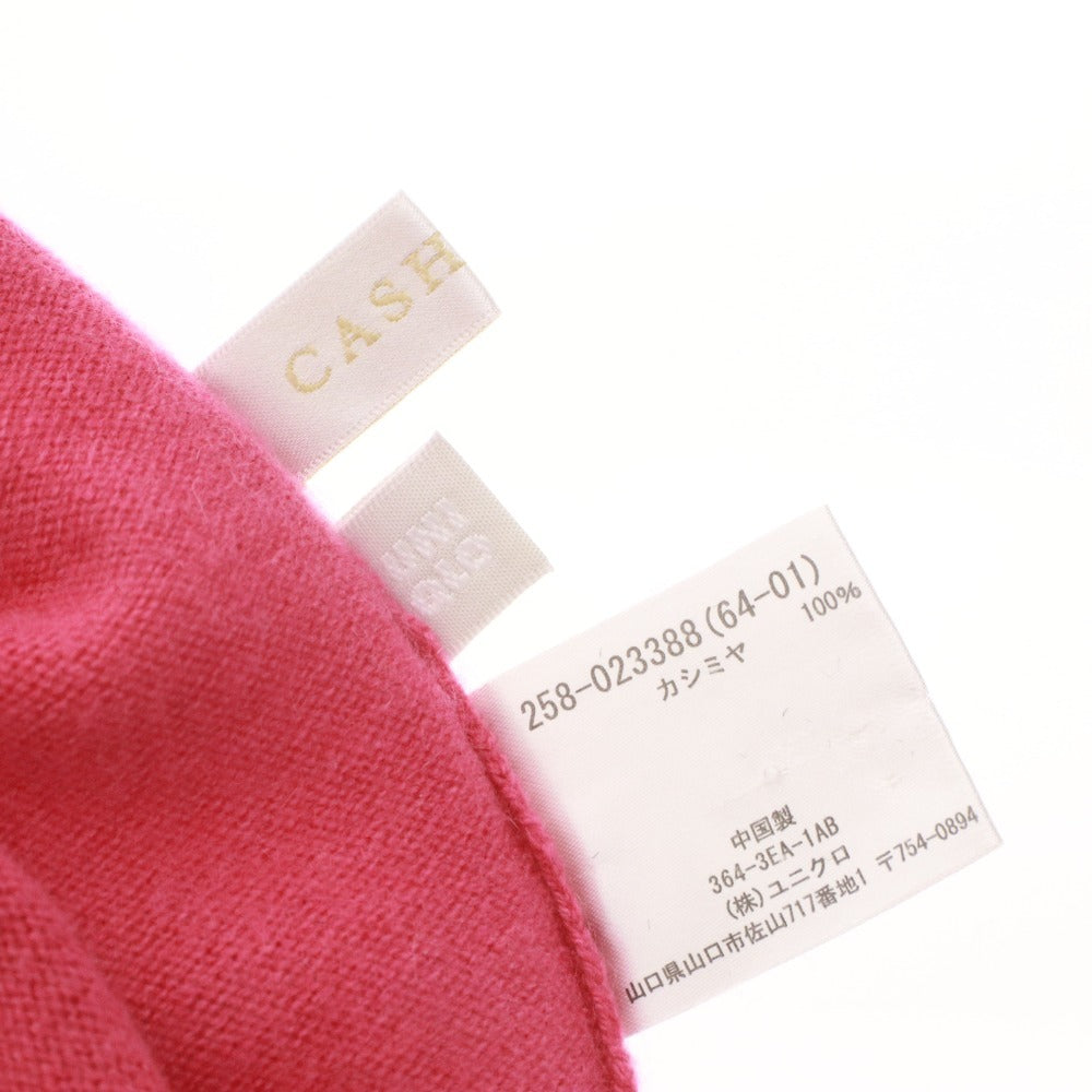 ■ UNIQLO Sweater Long Sleeve Top Knit Pullover Turtleneck 100% Cashmere Women's S Pink