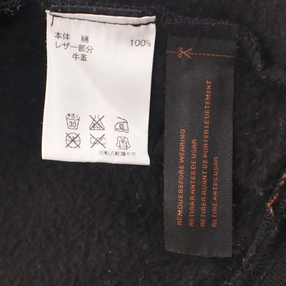■ COACH Hoodie Long Sleeve Outer Saddledot Full-Zip Hoodie Fleece Hooded Men's Women's XS Black Brown