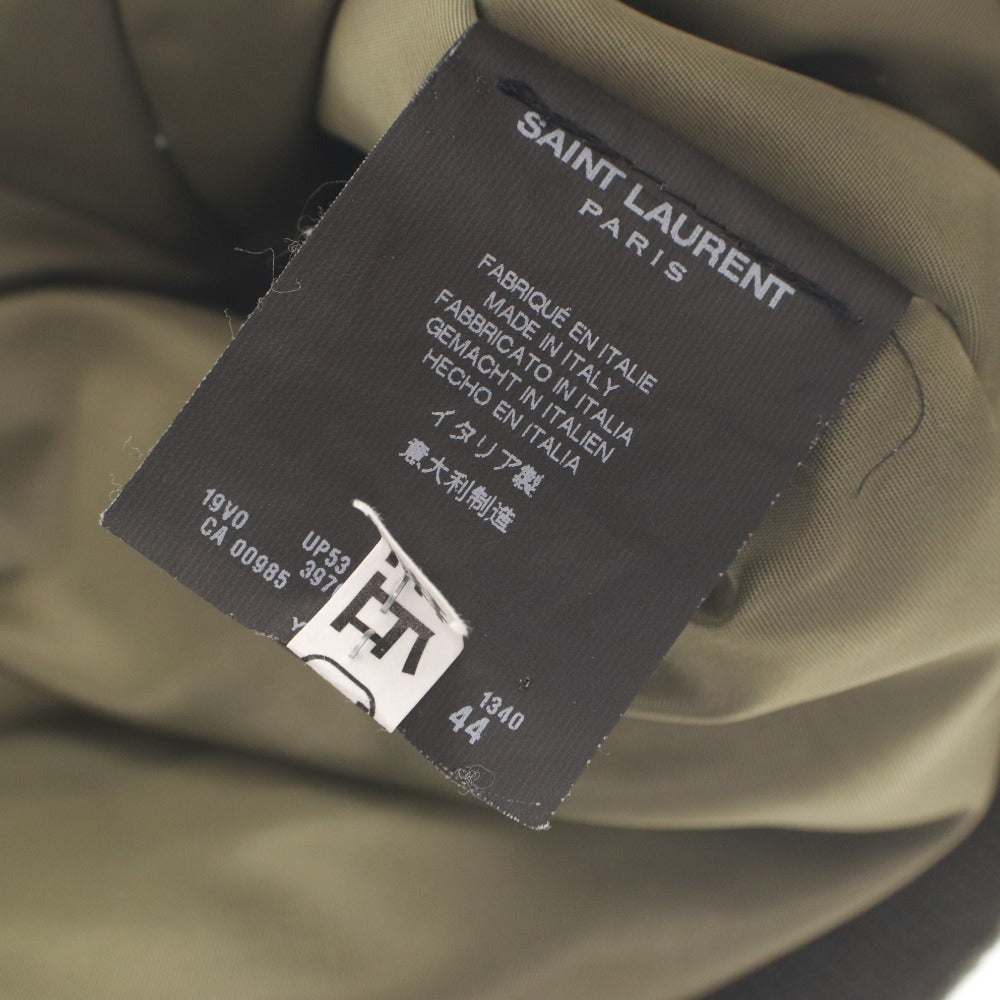 ■ サンローラン Saint Laurent ジャケット 長袖 397643 Y5301 アウター MA-1 クラシック ボンバー フライト メンズ 44(S~M相当) カーキ