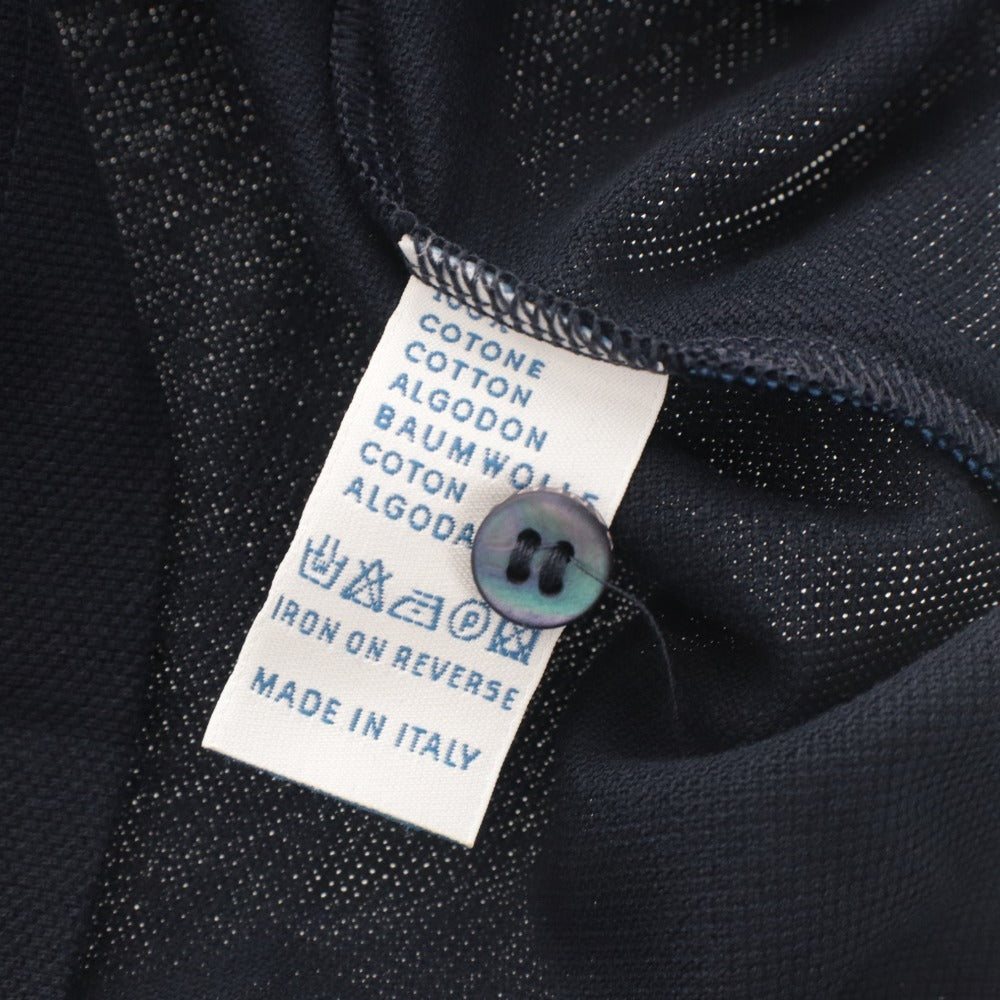 ■ OFFICINE PANERAI Polo Shirt Short Sleeve Top Novelty Not for sale Made in Italy Cotton Men's M Navy Unused