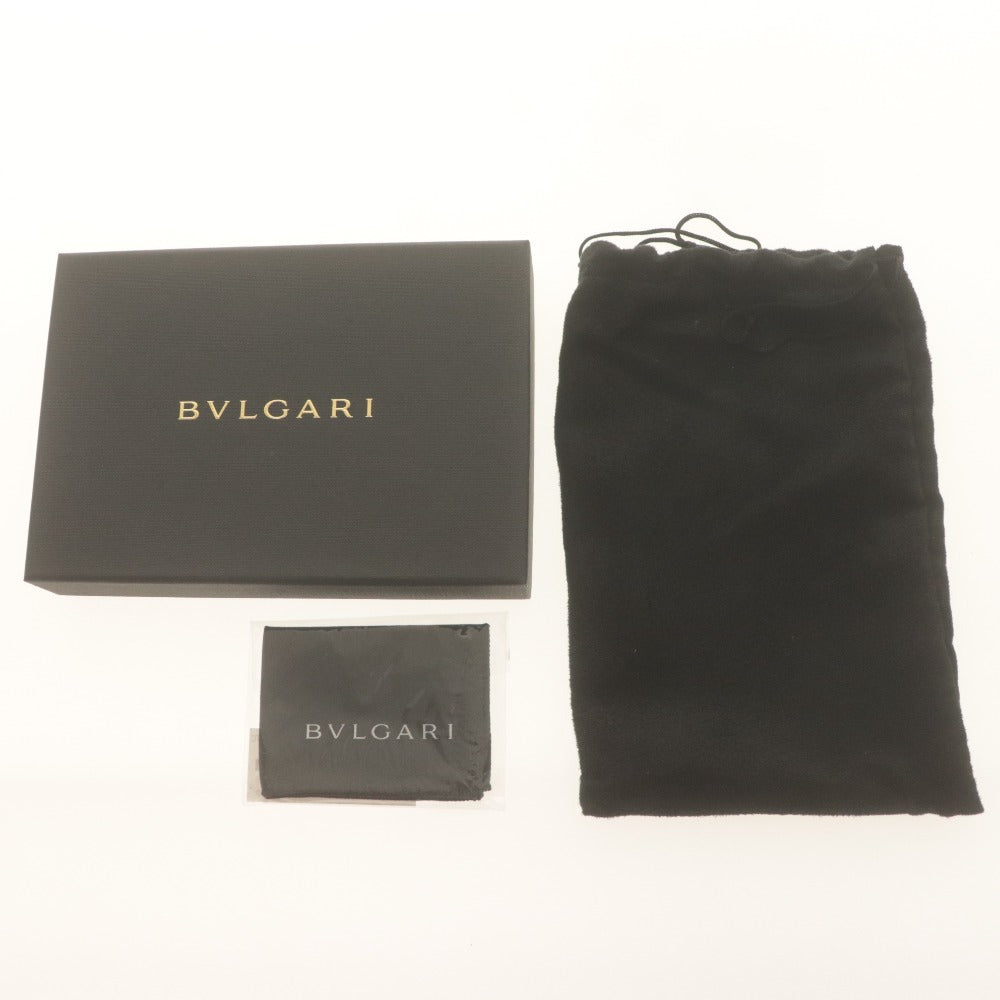 ■ ブルガリ BVLGARI 手帳カバー フラグメント ケース パスポート トラベル ビジネス メンズ ブラック 未使用 付属品付き