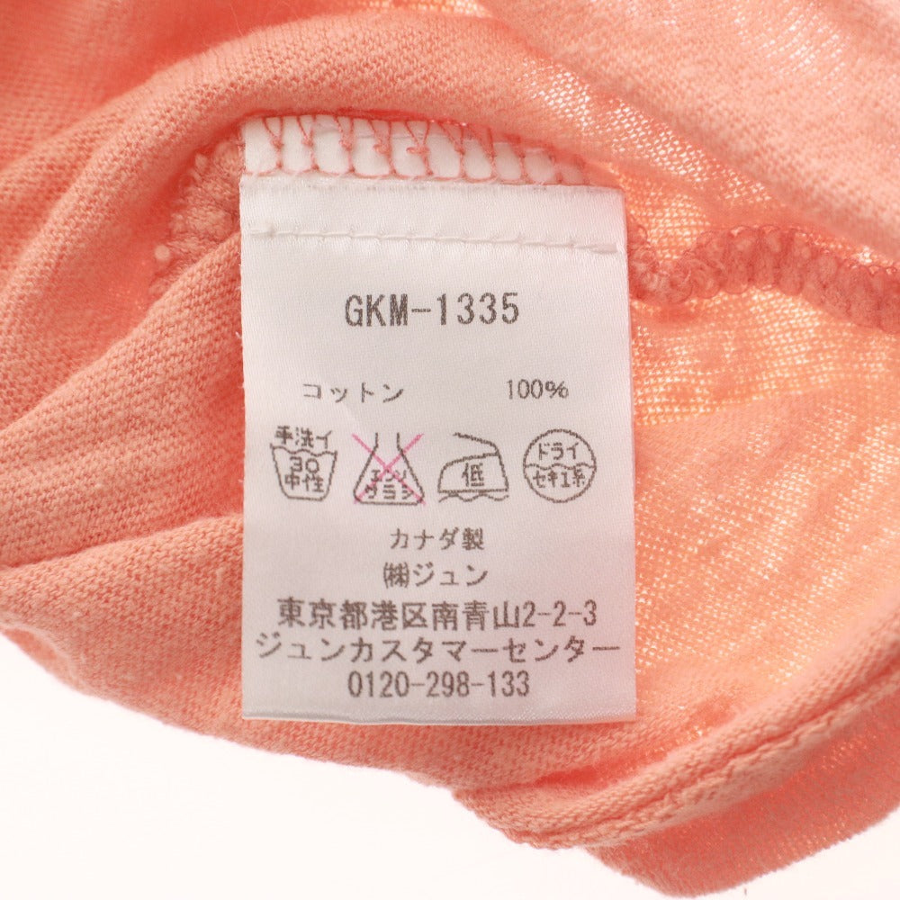 ■ TODD SNYDER JUN トッドスナイダー ジュン 半袖 Tシャツ トップス 無地 コットン メンズ レディース S ピンクベージュ系
