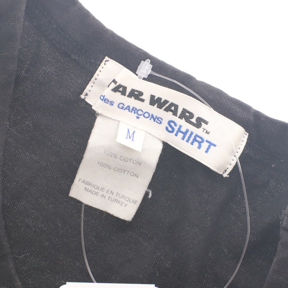 ■ COMME des GARCONS x STAR WARS コラボ 半袖Tシャツ トップス 別注 限定モデル スターウォーズ エピソード 4 新たなる希望 メンズ M 黒