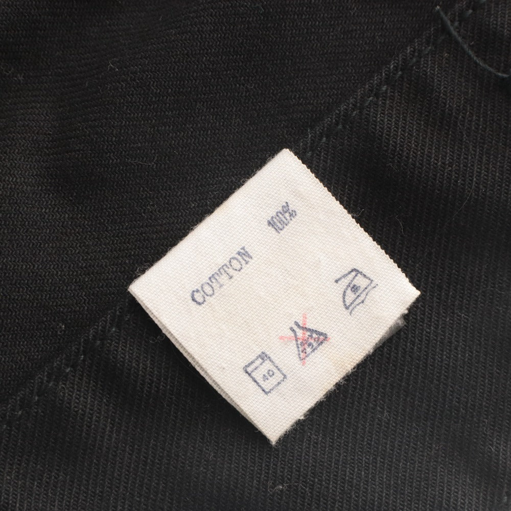 ■ DEPT Work Jacket Military Safari Long Sleeve Outer ORIGINAL WEAR Collar Front Buttons Chest Pockets Cotton Men's S Black