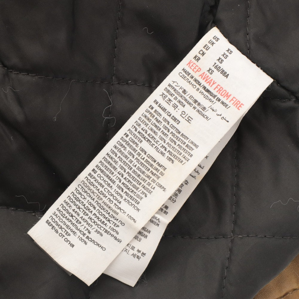 ■ American Eagle Outfitters Mod Coat Military Jacket Long Sleeve Outerwear Hooded Zip-up Men's US/XS Beige
