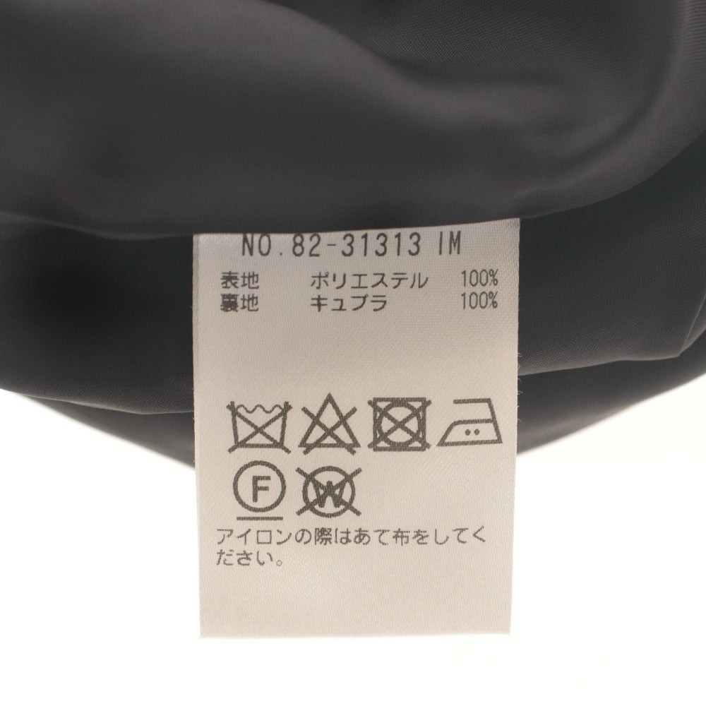 ■ ICHIE STRAWBERRY-FIELDS ワンピース ひざ丈 ノースリーブ Vネック ウエストギャザー 日本製 レディース 実寸M相当 黒 未使用