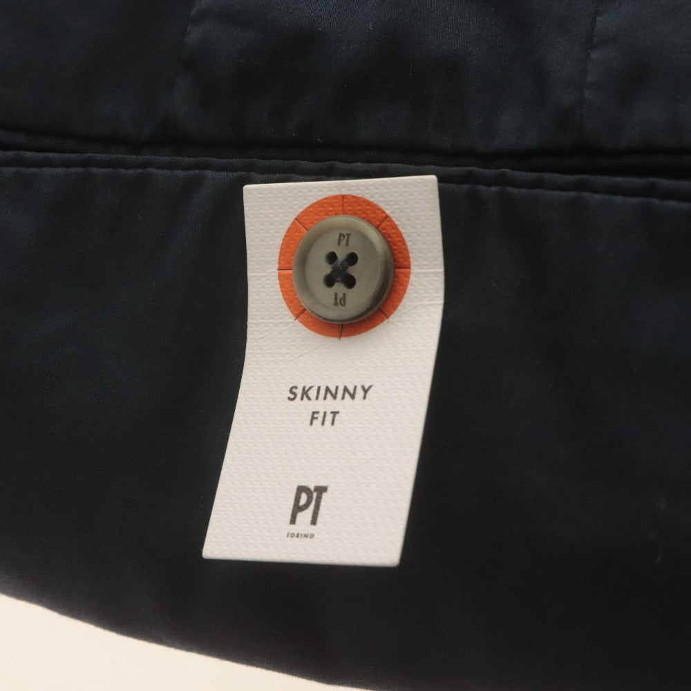 ■ PT TORINO Slacks Trousers Bottoms Travel SKINNY FIT Stretch Men's 46 Navy With Tag, Unused