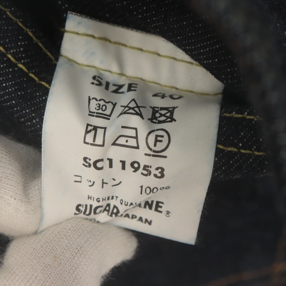 ■ SUGAR CANE シュガーケーン Gジャン ジャケット SC11953 アウター 14.25oz デニム 1953年 2nd 東洋 メンズ 40 インディゴ