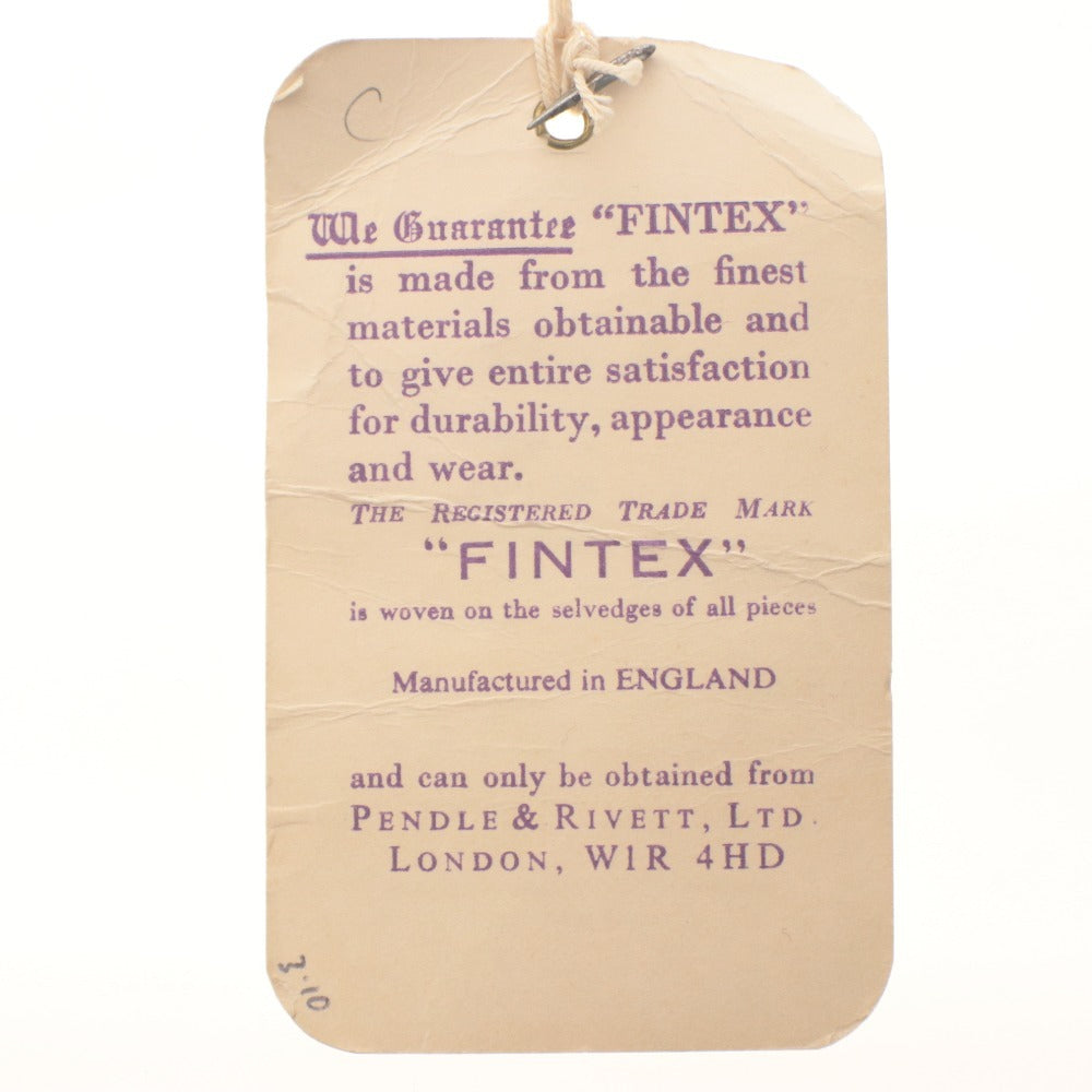 ■ Fintex of London フィンテックスオブロンドン スーツ生地 オーダーメイド ヴィンテージ タグ付き 未使用