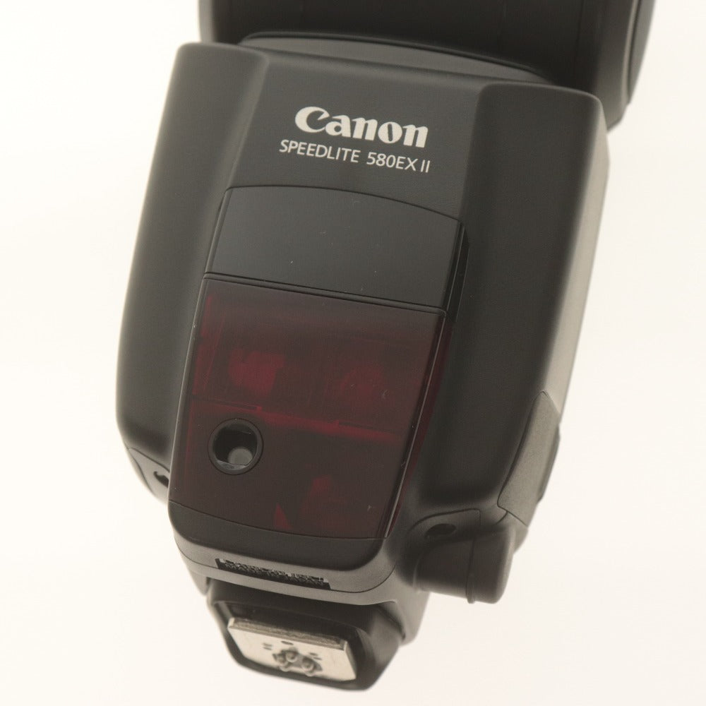 ■ キャノン ストロボ Canon SPEEDLITE 580EX II スピードライト カメラアクセサリー 互換台座,ケース,付属品付き 動作確認済み