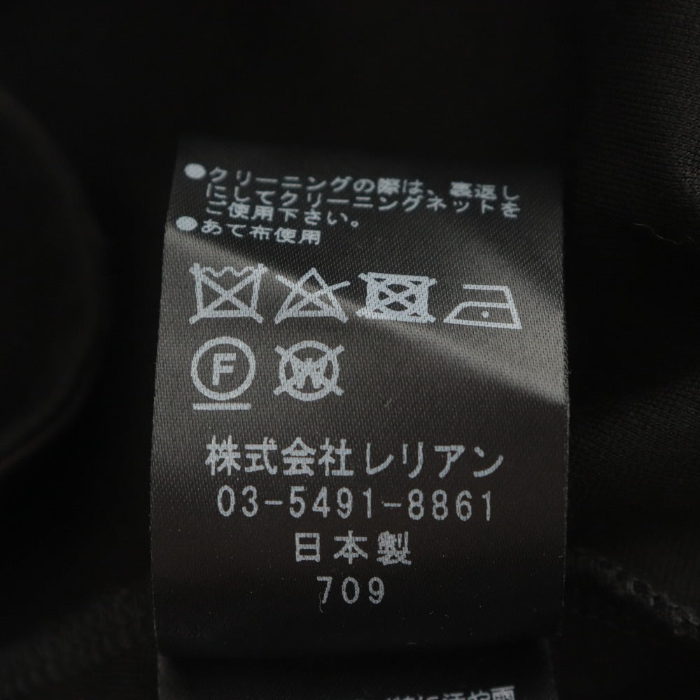 ■ ランバンオンブルー LANVIN en Bleu カットソー 半袖 トップス 日本製 ドロップショルダー レディース 38(M相当)ブラック