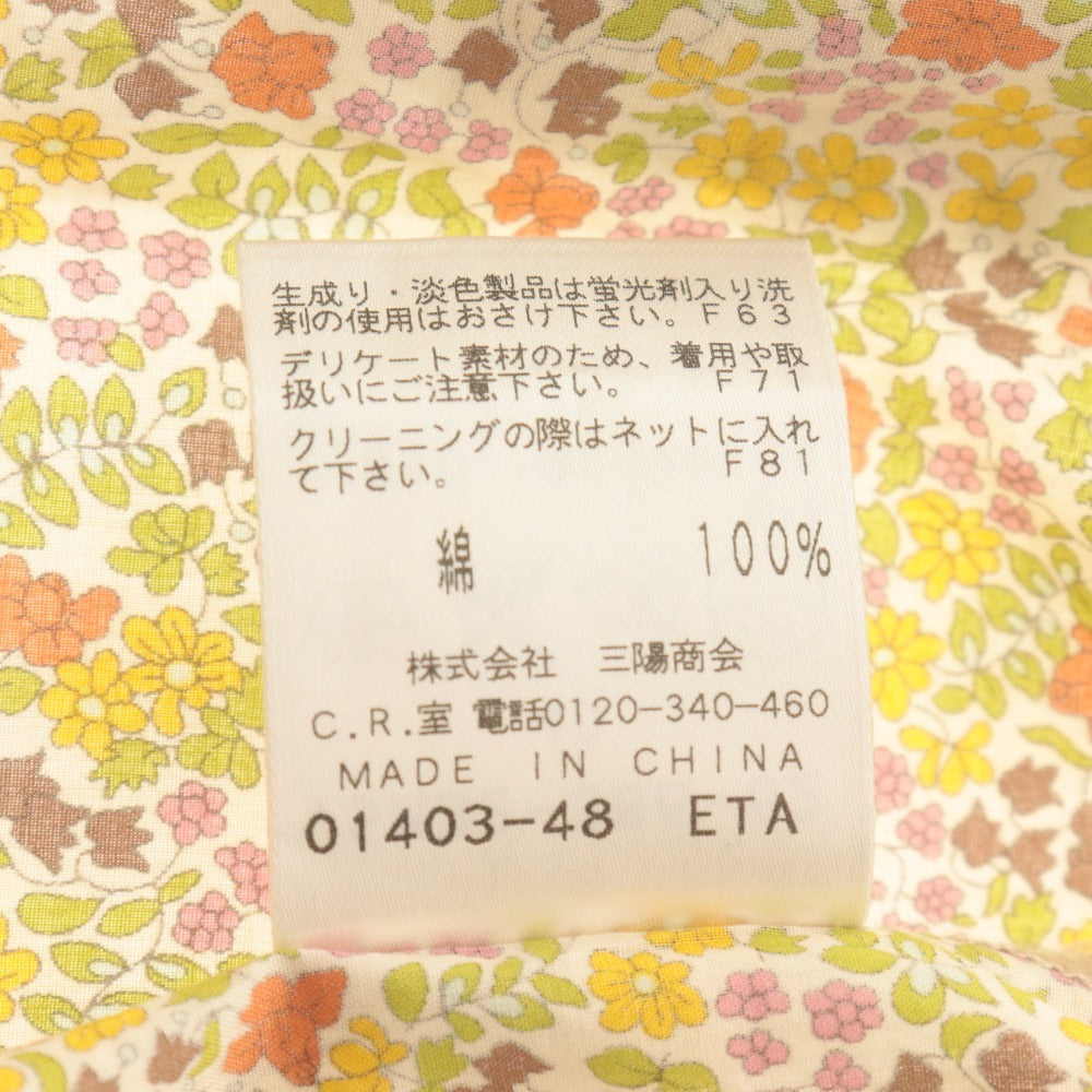 ■ アマカ AMACA シャツ ブラウス 半袖 トップス 小花柄 レディース 40(L相当) マルチカラー