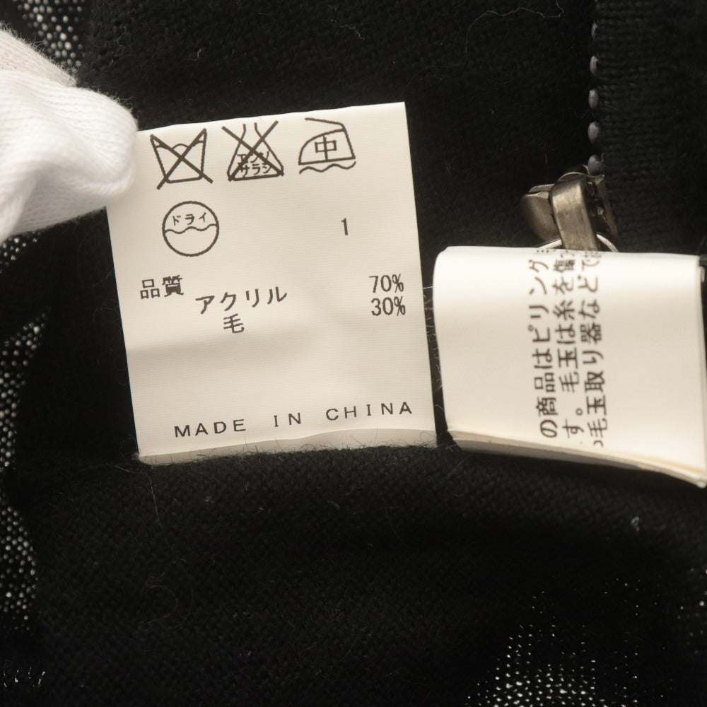 ■ カルバンクラインジーンズ Calvin Klein Jeans ジップアップニットジャケット 長袖 トップス ハイネック メンズ XL ブラック