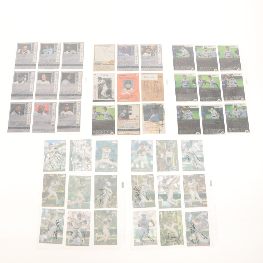 ■ Baseball Card Large Set Bulk Sale Hanshin Tigers Early 2000s File Japan Pro Baseball Goods Collection Includes Autographed Cards