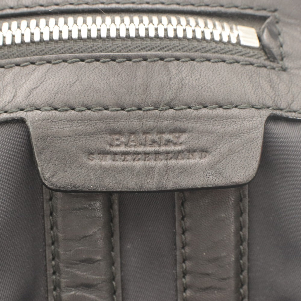 ■ BALLY バリー ビジネスバッグ ブリーフケース ショルダーバッグ 鞄 2way レザー ナイロン オットカー メンズ ブラック