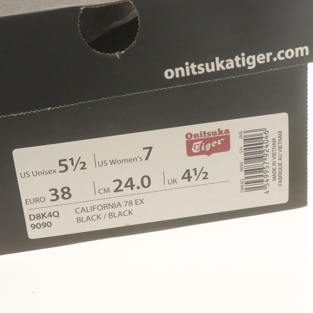 ■ オニツカタイガー Onitsuka Tiger ナリフリ スニーカー 靴 コラボ CALIFORNIA 78 EX コーデュラ レディース 24cm ブラック 付属品付き