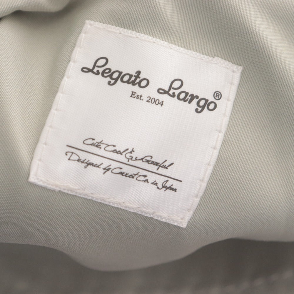 ■ Legato Largo Tote Bag Handbag Zipper Pocket for Women Light Gray