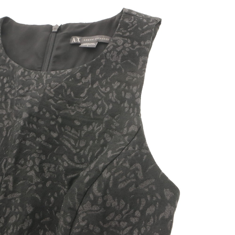 ■ A|X ARMANI EXCHANGE アルマーニエクスチェンジ ワンピース トップス ボトムス 丸首 ノースリーブ レディース 0 ブラック系